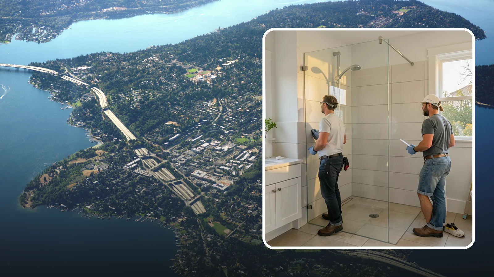 Walk-In Shower Installation in Mercer Island, King County, WA - A walk-in shower installation delivers an open, curb-free bathing area that feels modern and accessible.