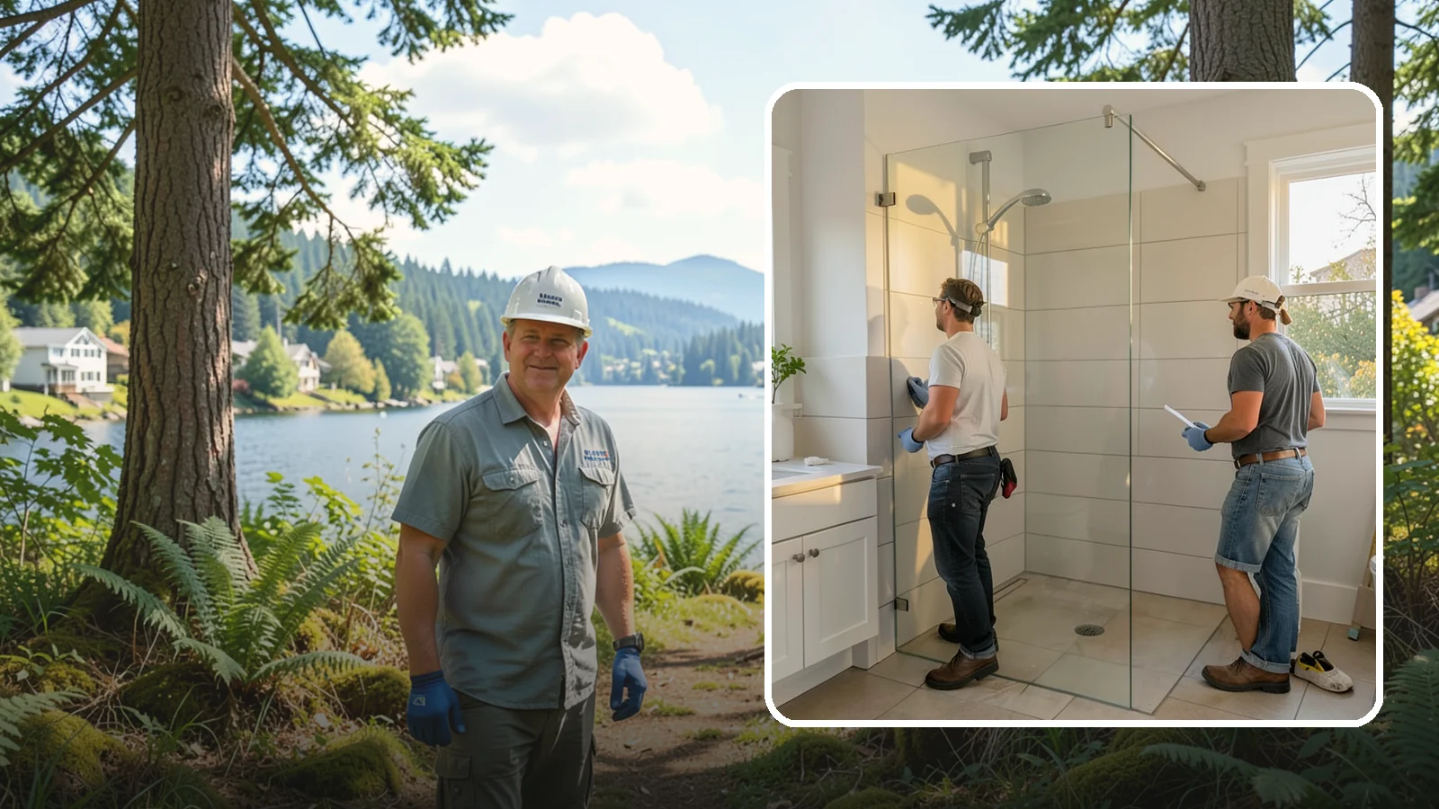 Walk-In Shower Installation in Milton, King County, WA - A walk-in shower installation delivers an open, curb-free bathing area that feels modern and accessible.