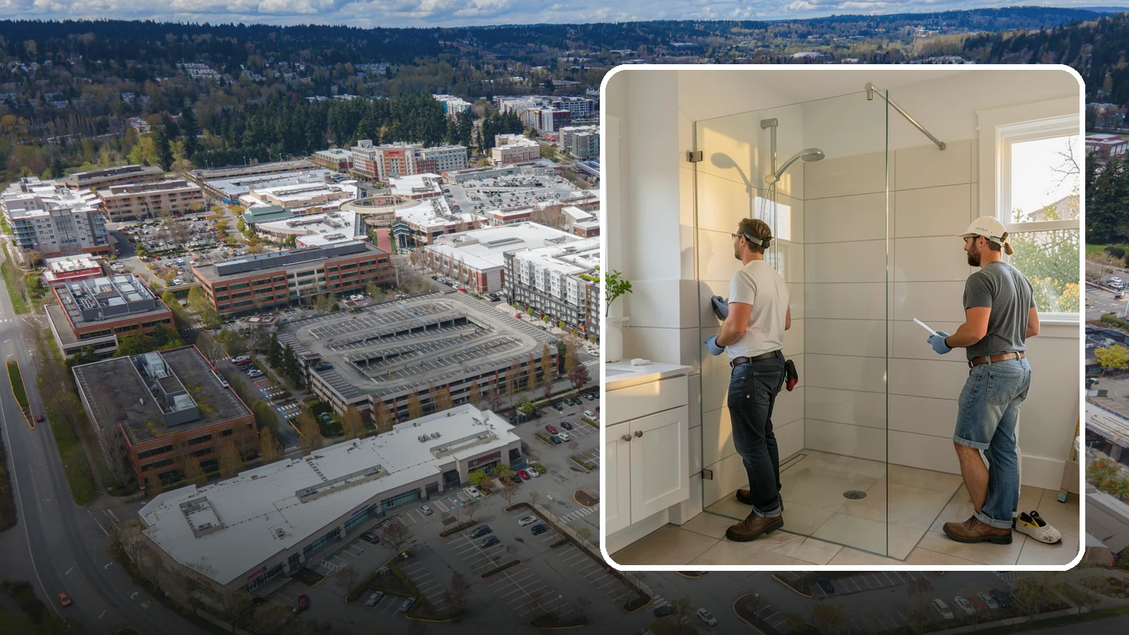 Walk-In Shower Installation in Redmond, King County, WA - A walk-in shower installation delivers an open, curb-free bathing area that feels modern and accessible.