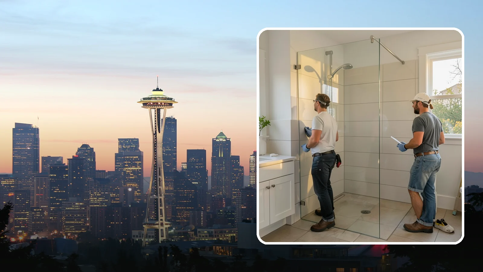 Walk-In Shower Installation in Seattle, King County, WA - A walk-in shower installation delivers an open, curb-free bathing area that feels modern and accessible.
