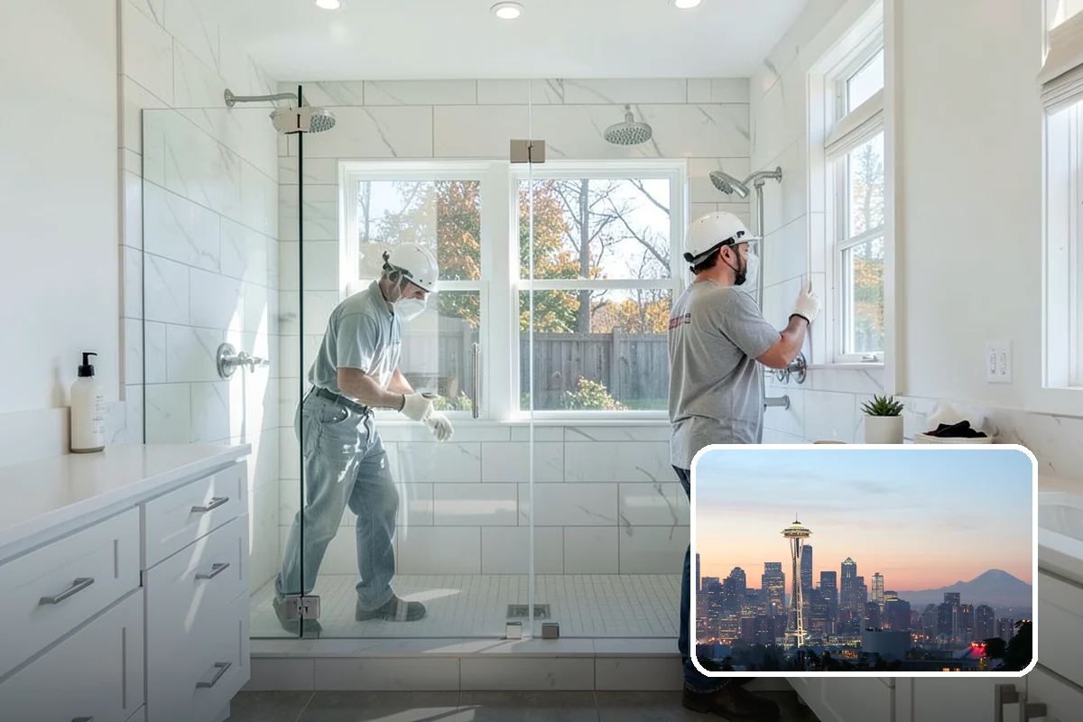 Walk-In Shower Installation in Seattle, King County, WA - Provides easy, barrier-free entry