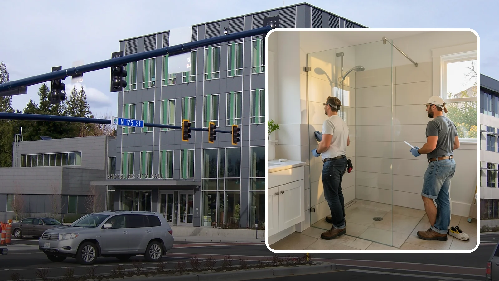 Walk-In Shower Installation in Shoreline, King County, WA - A walk-in shower installation delivers an open, curb-free bathing area that feels modern and accessible.