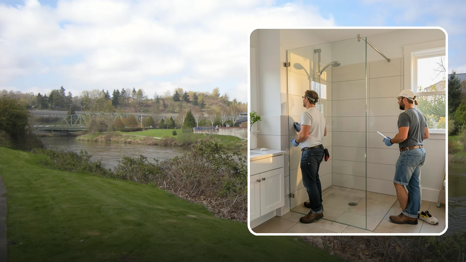 Walk-In Shower Installation in Tukwila, King County, WA - A walk-in shower installation delivers an open, curb-free bathing area that feels modern and accessible.