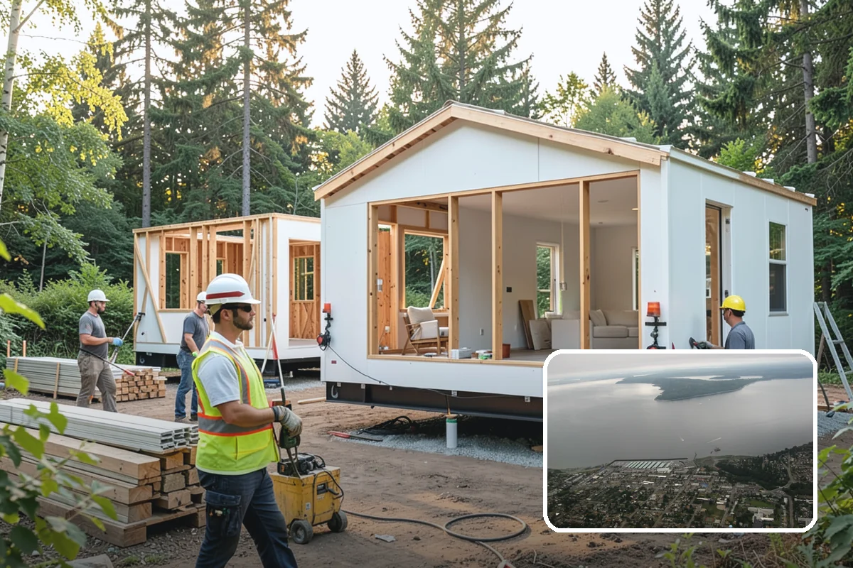 Walk-In Shower with Bench in Des Moines, King County, WA - Merges easy entry with a built-in seat