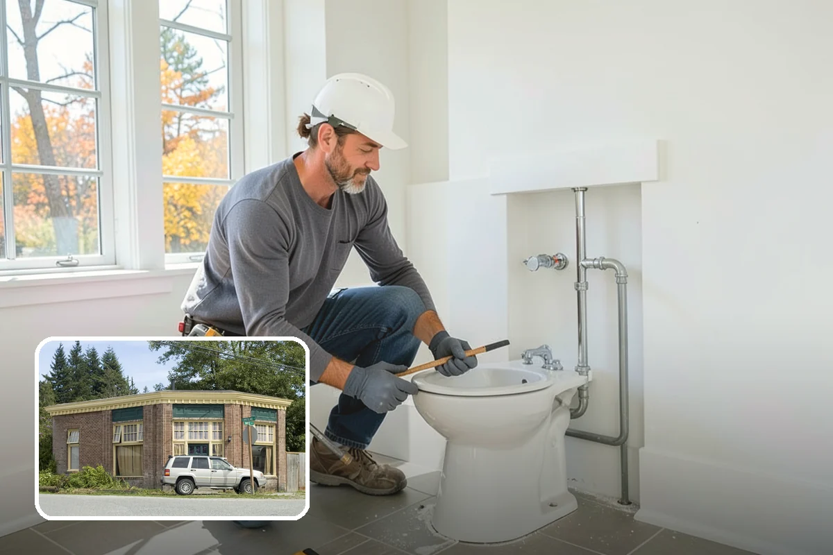 Walk-In Shower with Bench in Hamilton, Skagit County, WA - Merges easy entry with a built-in seat