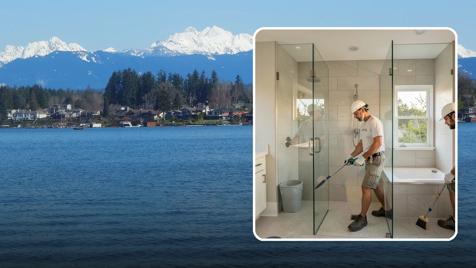 Walk-In Shower with Bench in Lake Stevens, Snohomish County, WA - A walk-in shower with bench pairs open, low-threshold entry with a built-in seat for comfort and safety.