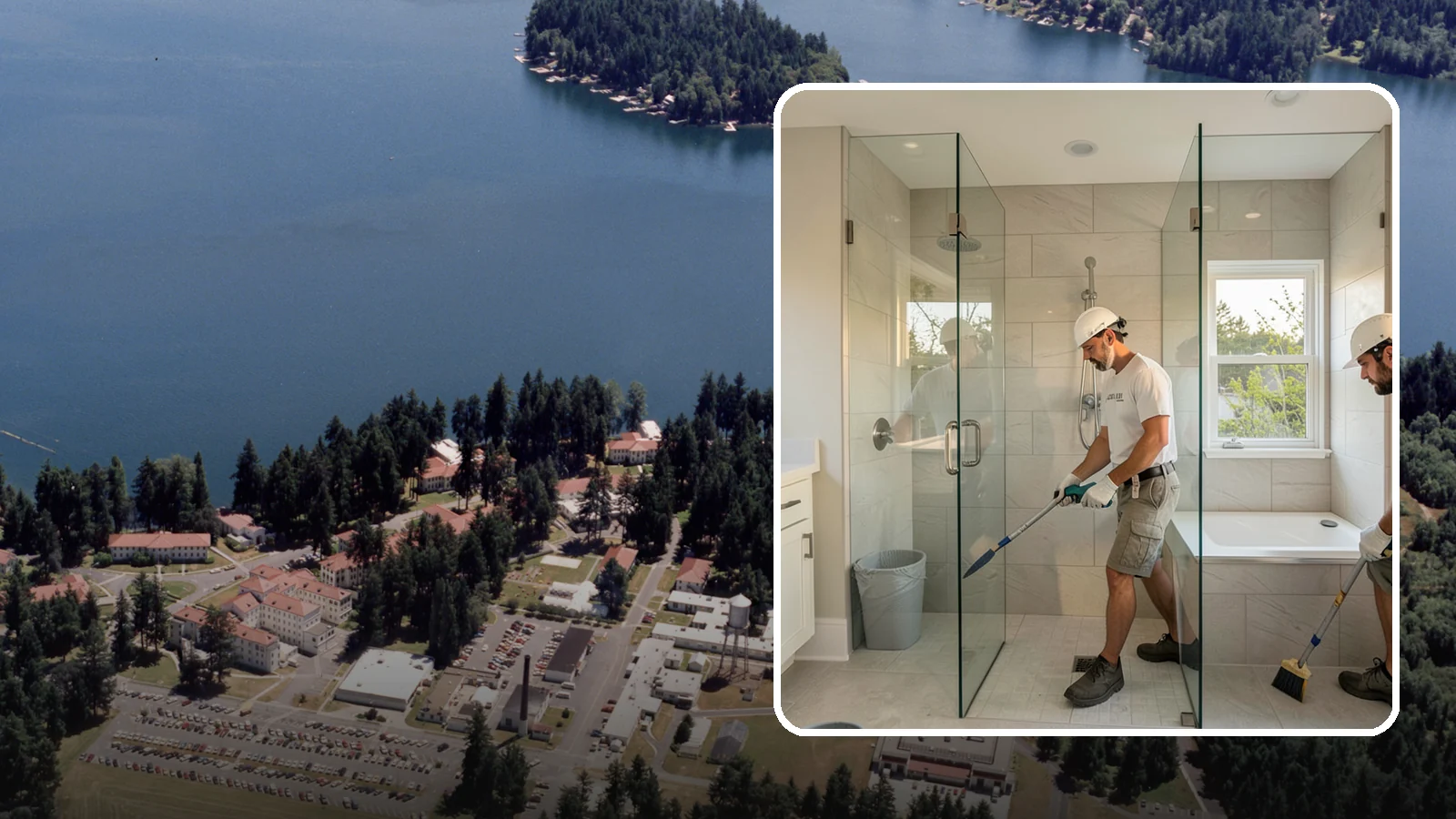 Walk-In Shower with Bench in Lakewood, Pierce County, WA - A walk-in shower with bench pairs open, low-threshold entry with a built-in seat for comfort and safety.