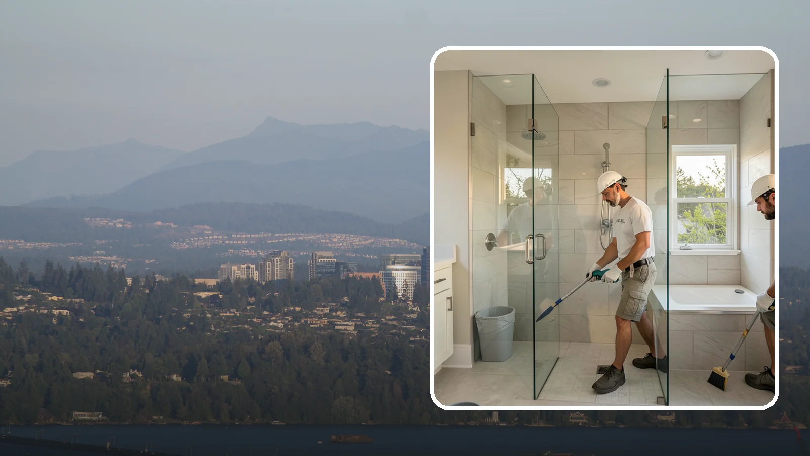 Walk-In Shower with Bench in Medina, King County, WA - A walk-in shower with bench pairs open, low-threshold entry with a built-in seat for comfort and safety.