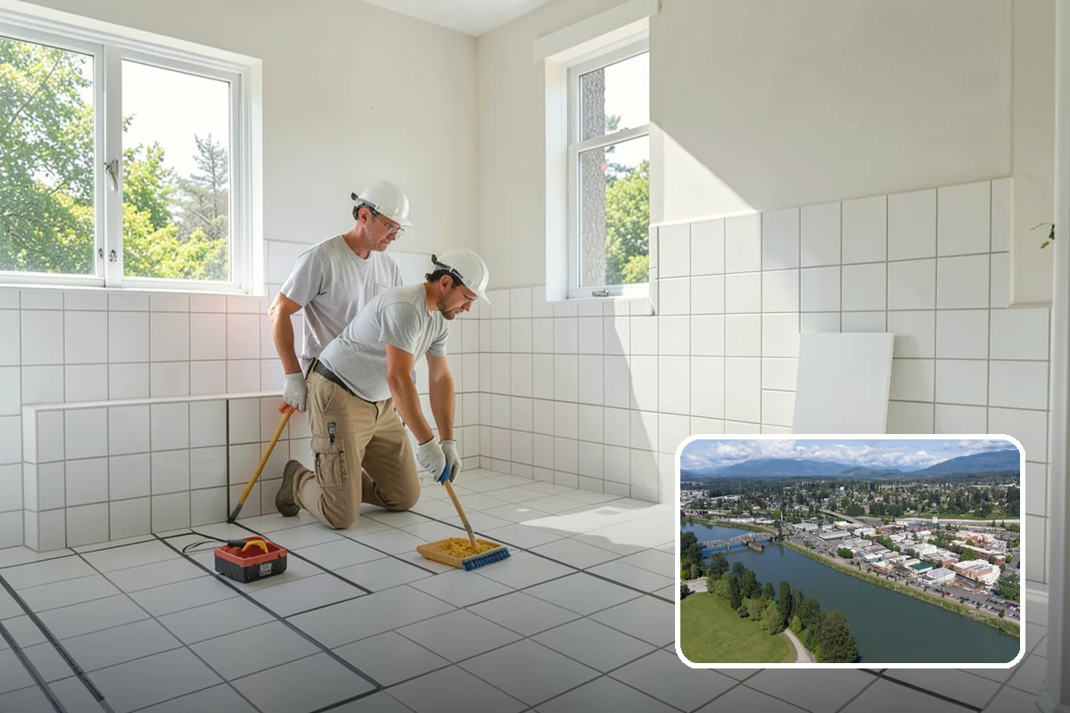 Walk-In Shower with Bench in Mount Vernon, Skagit County, WA - Merges easy entry with a built-in seat