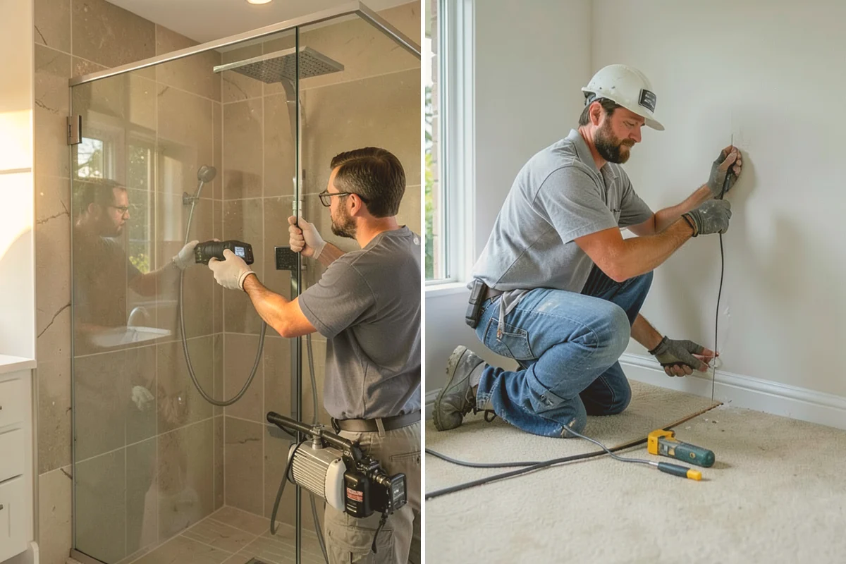 Walk-In Shower with Bench in Mount Vernon, Skagit County, WA - Design the low-threshold layout and bench