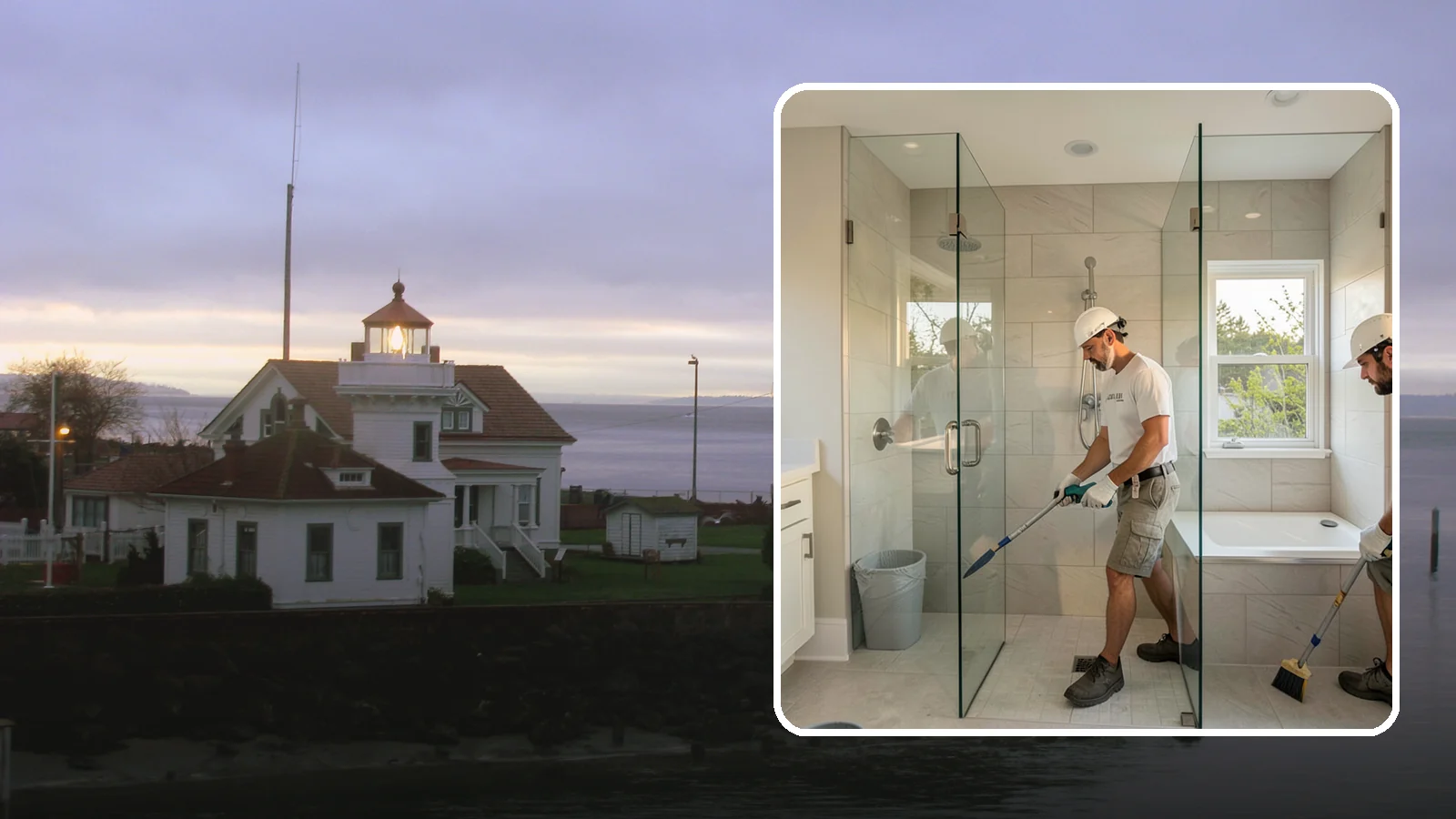 Walk-In Shower with Bench in Mukilteo, Snohomish County, WA - A walk-in shower with bench pairs open, low-threshold entry with a built-in seat for comfort and safety.