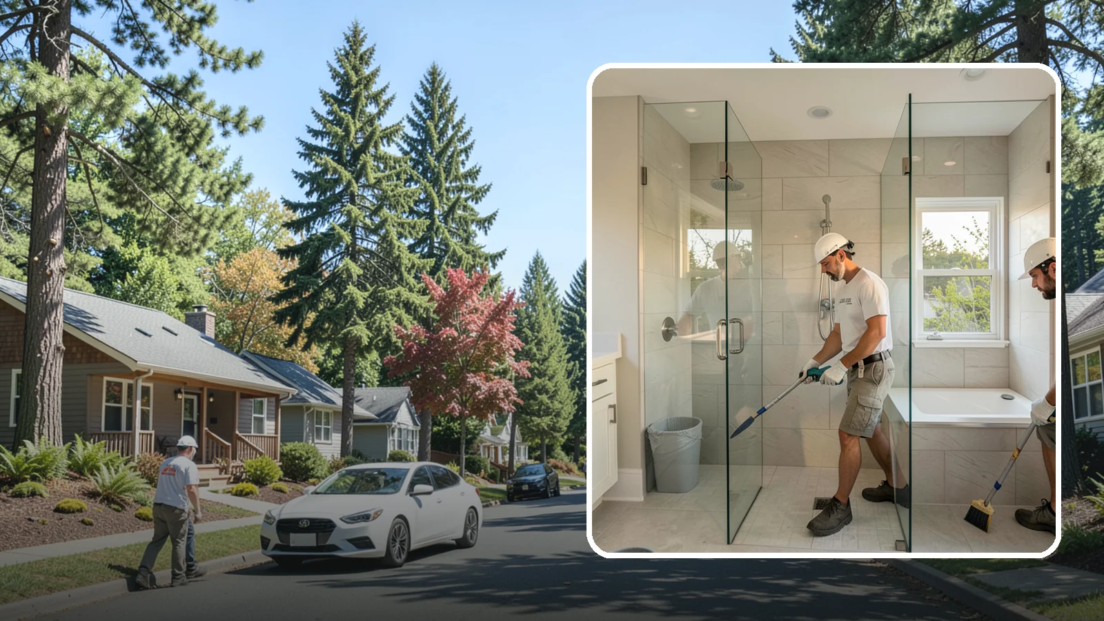 Walk-In Shower with Bench in Orting, Pierce County, WA - A walk-in shower with bench pairs open, low-threshold entry with a built-in seat for comfort and safety.