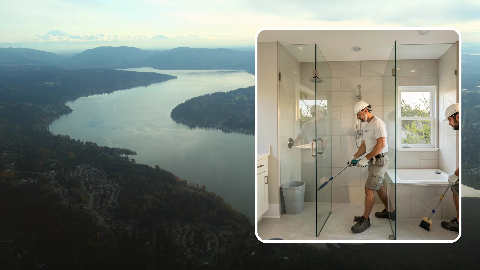 Walk-In Shower with Bench in Sammamish, King County, WA - A walk-in shower with bench pairs open, low-threshold entry with a built-in seat for comfort and safety.