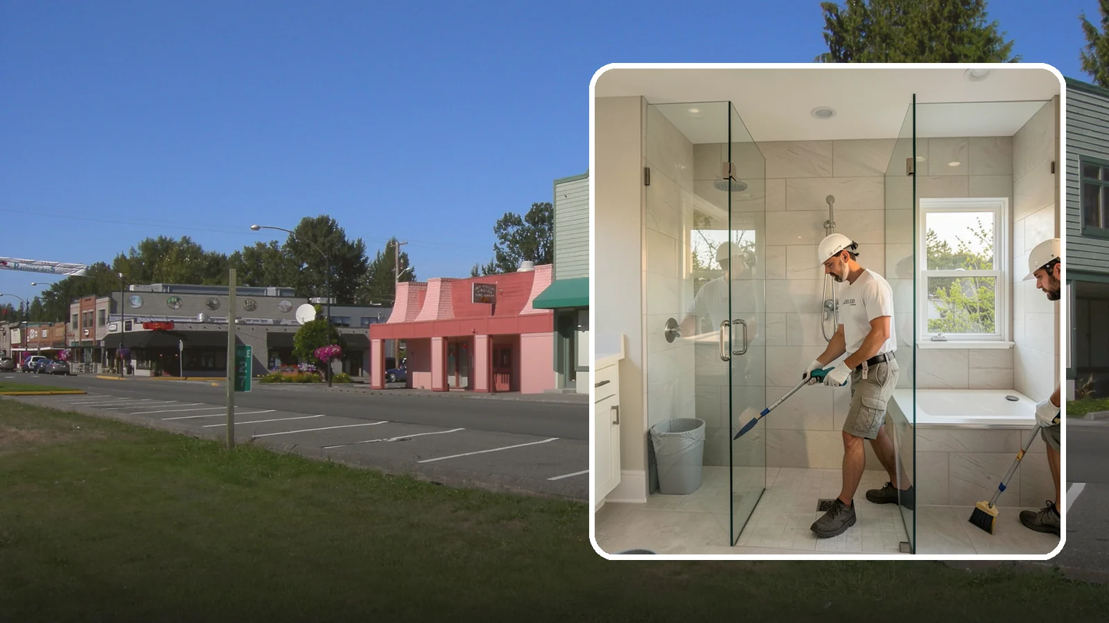 Walk-In Shower with Bench in Snoqualmie, King County, WA - A walk-in shower with bench pairs open, low-threshold entry with a built-in seat for comfort and safety.