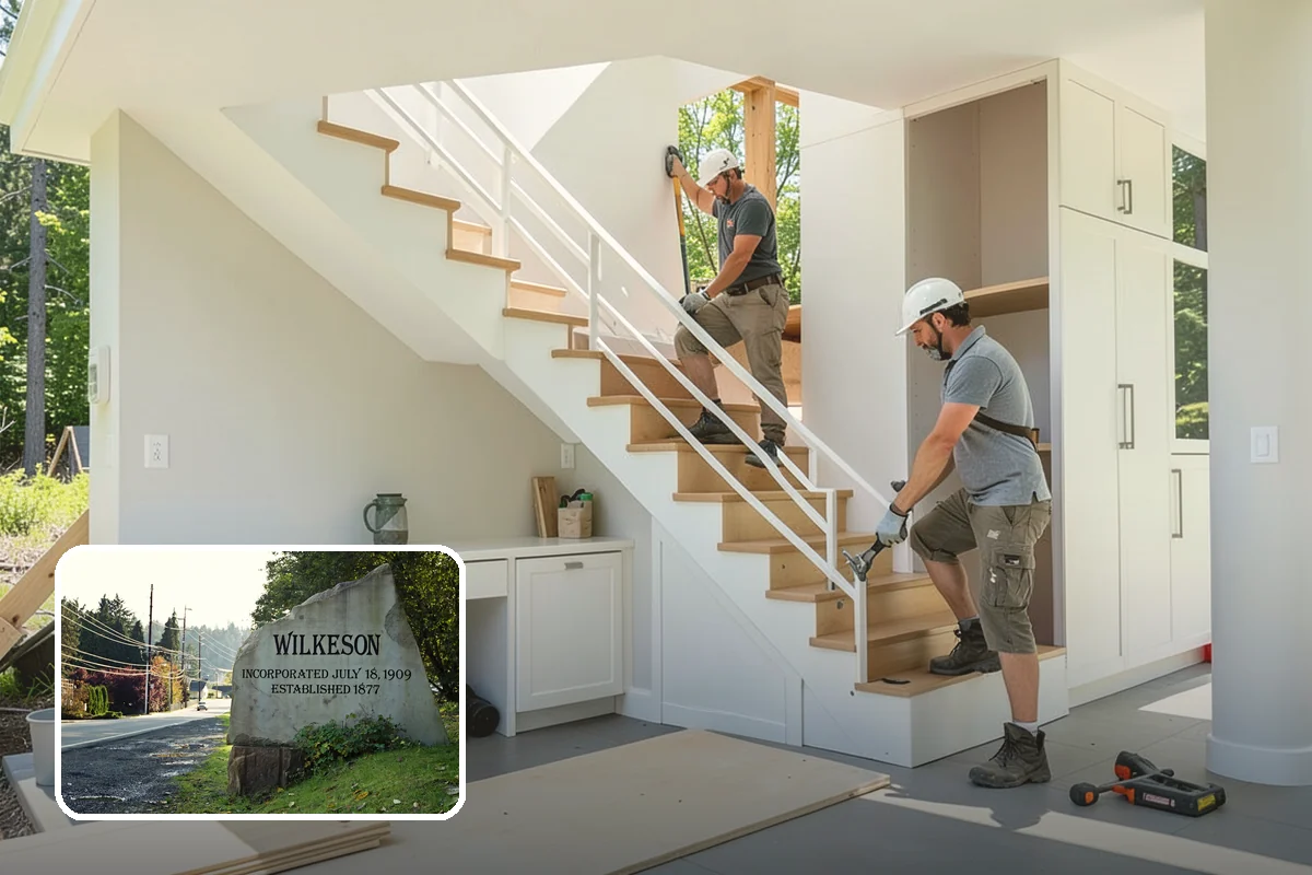 Walk-In Shower with Bench in Wilkeson, Pierce County, WA - Merges easy entry with a built-in seat