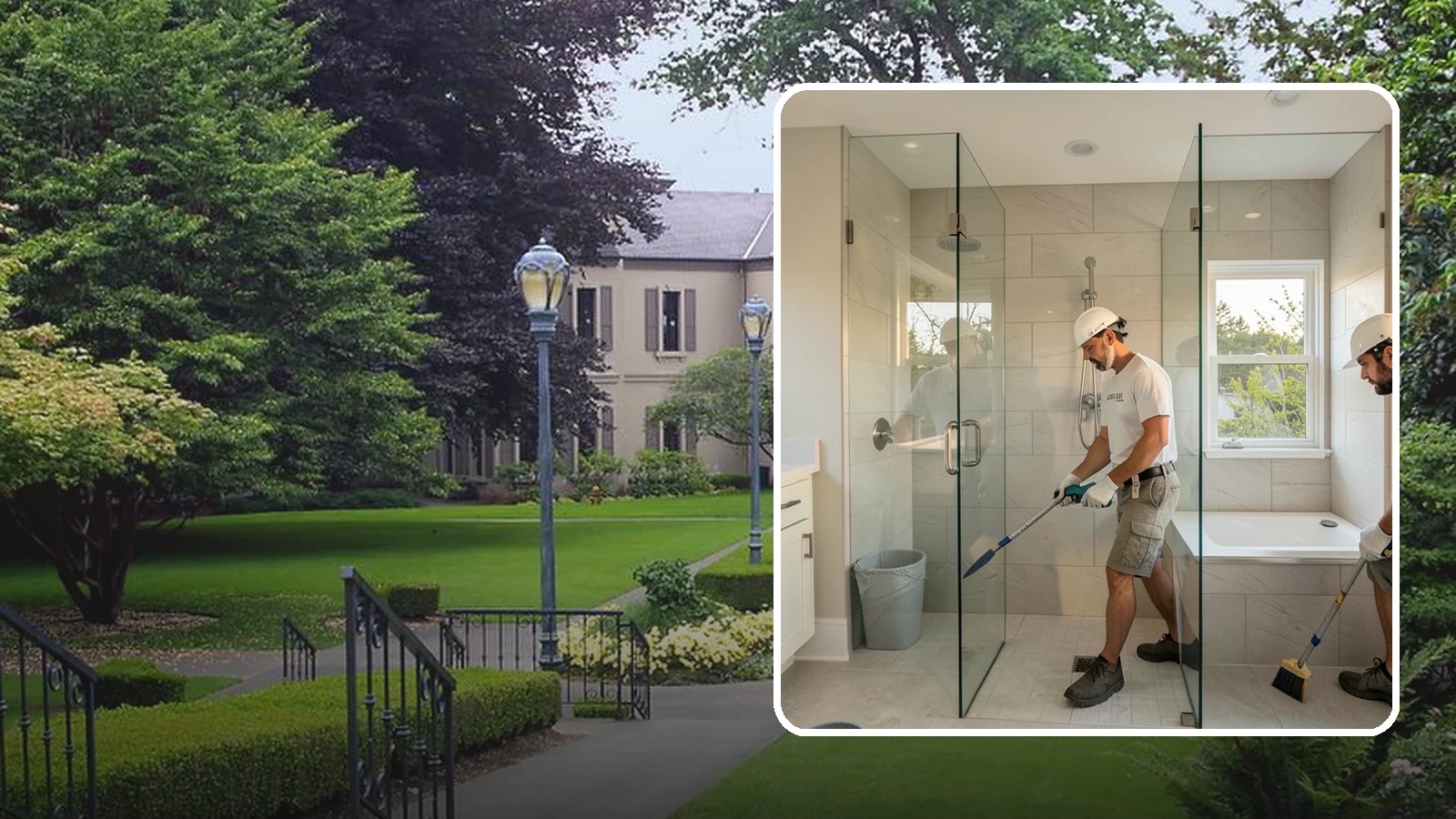 Walk-In Shower with Bench in Woodinville, King County, WA - A walk-in shower with bench pairs open, low-threshold entry with a built-in seat for comfort and safety.