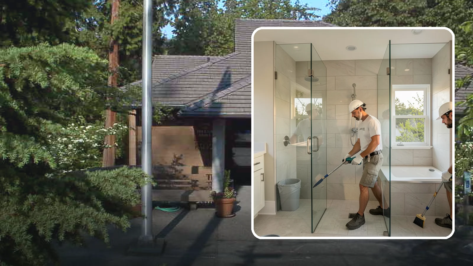 Walk-In Shower with Bench in Yarrow Point, King County, WA - A walk-in shower with bench pairs open, low-threshold entry with a built-in seat for comfort and safety.