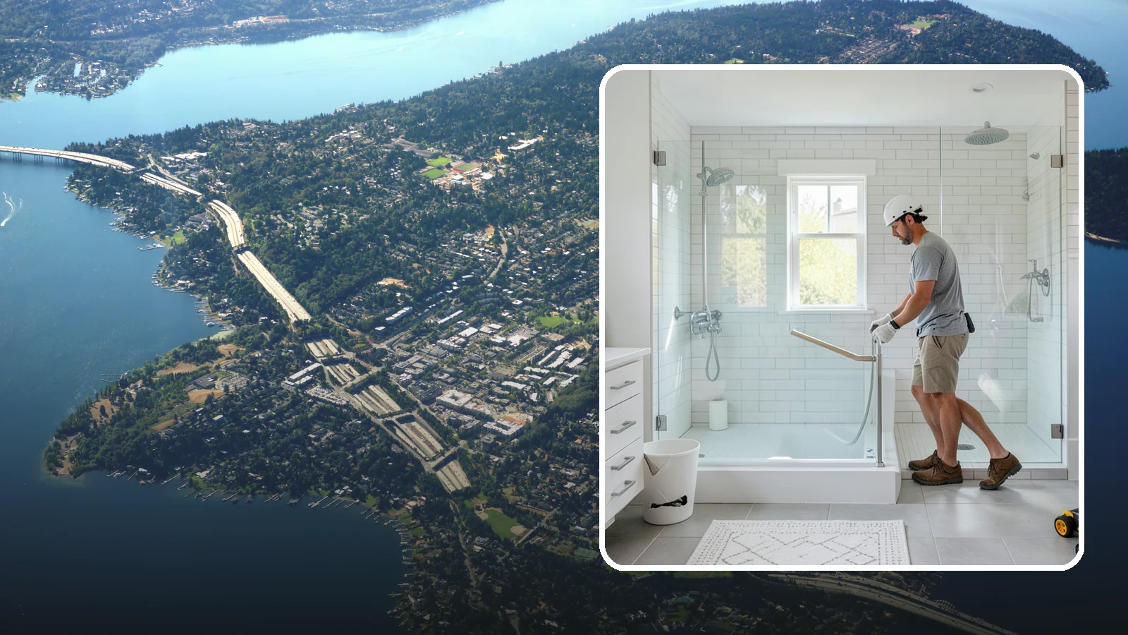 Walk-In Tub Installation in Mercer Island, King County, WA - We install walk-in tubs with low thresholds and secure seating so bathing feels safe again.