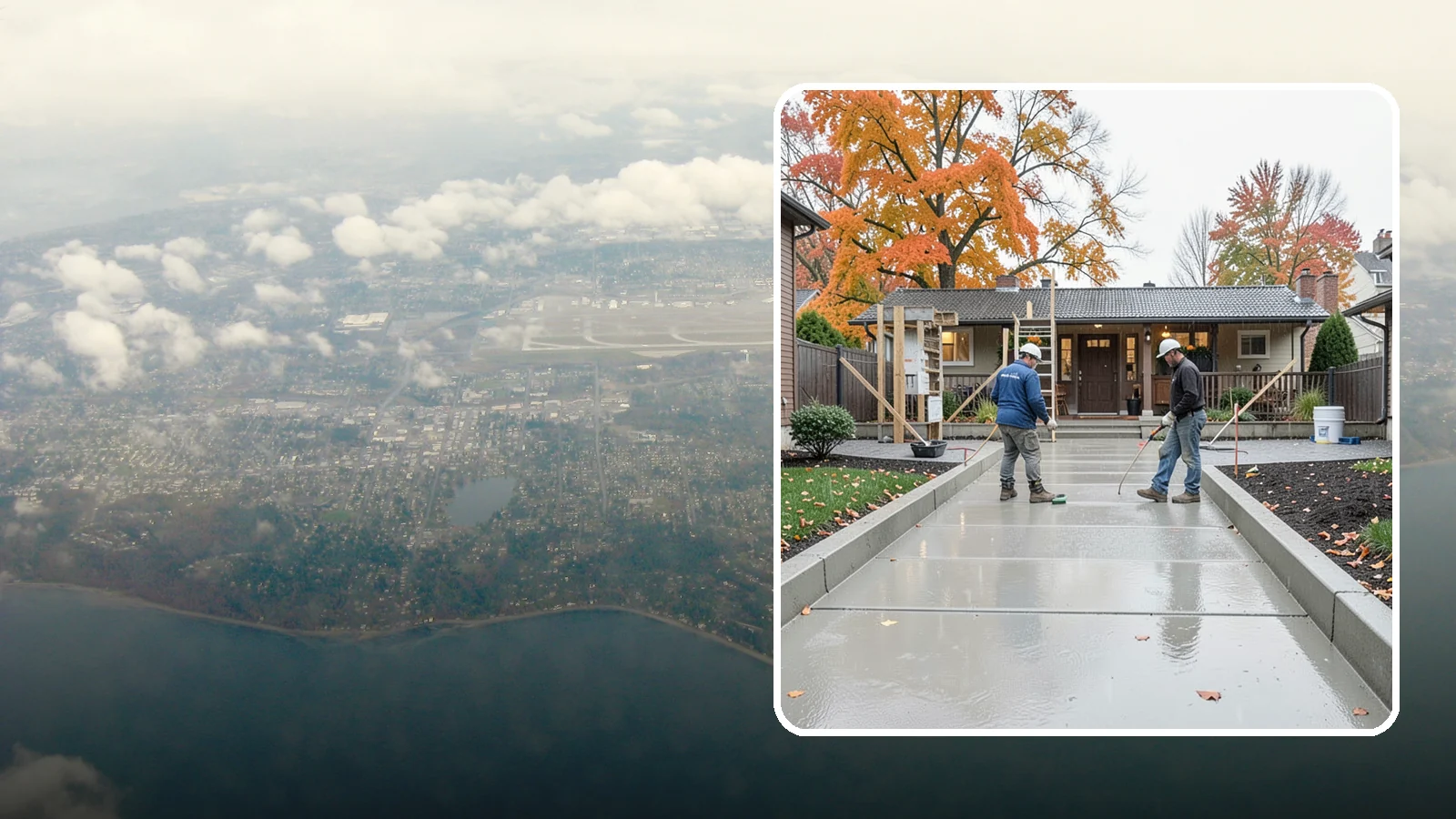 Walkway Construction in Burien, King County, WA - Custom concrete walkways that guide guests to your door while draining cleanly through soggy PNW seasons.
