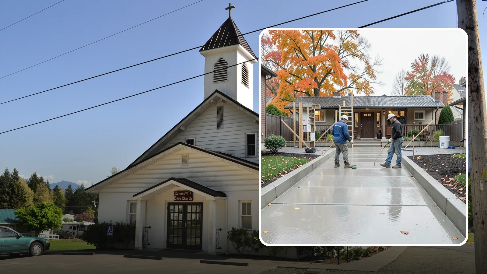 Walkway Construction in Concrete, Skagit County, WA - Custom concrete walkways that guide guests to your door while draining cleanly through soggy PNW seasons.