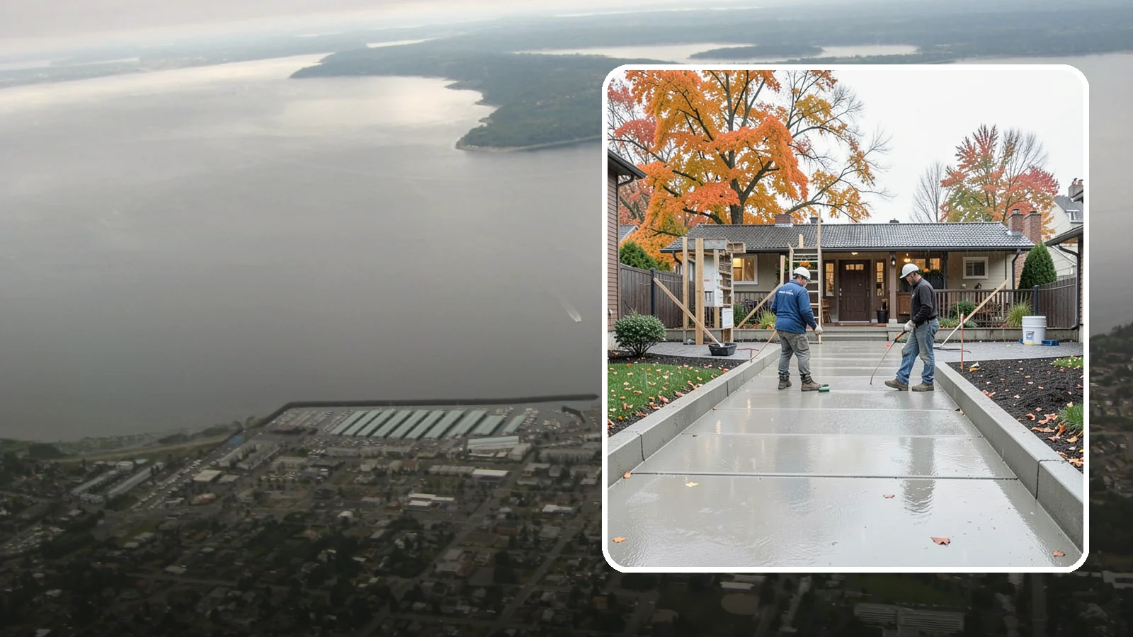 Walkway Construction in Des Moines, King County, WA - Custom concrete walkways that guide guests to your door while draining cleanly through soggy PNW seasons.