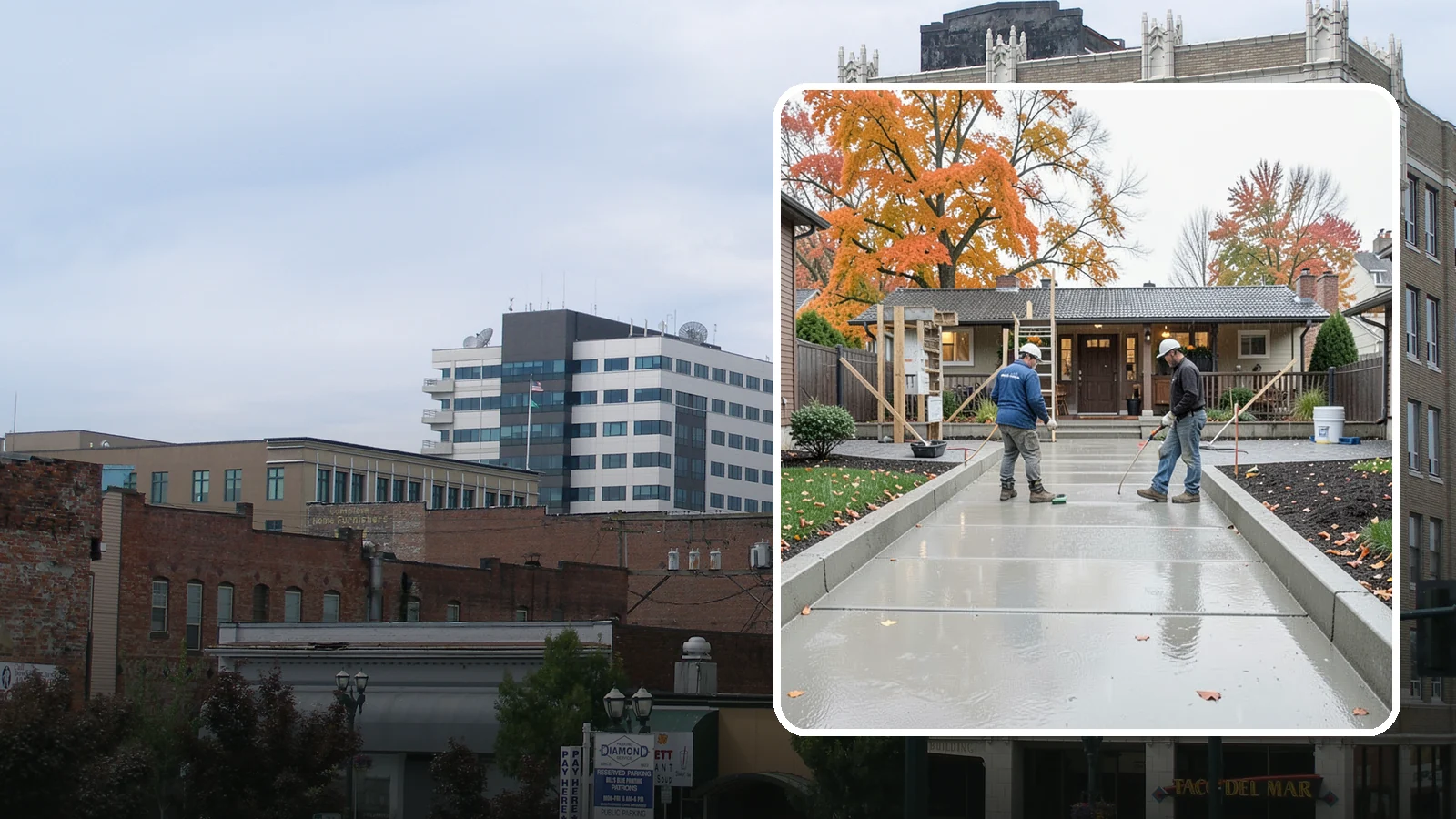 Walkway Construction in Everett, Snohomish County, WA - Custom concrete walkways that guide guests to your door while draining cleanly through soggy PNW seasons.