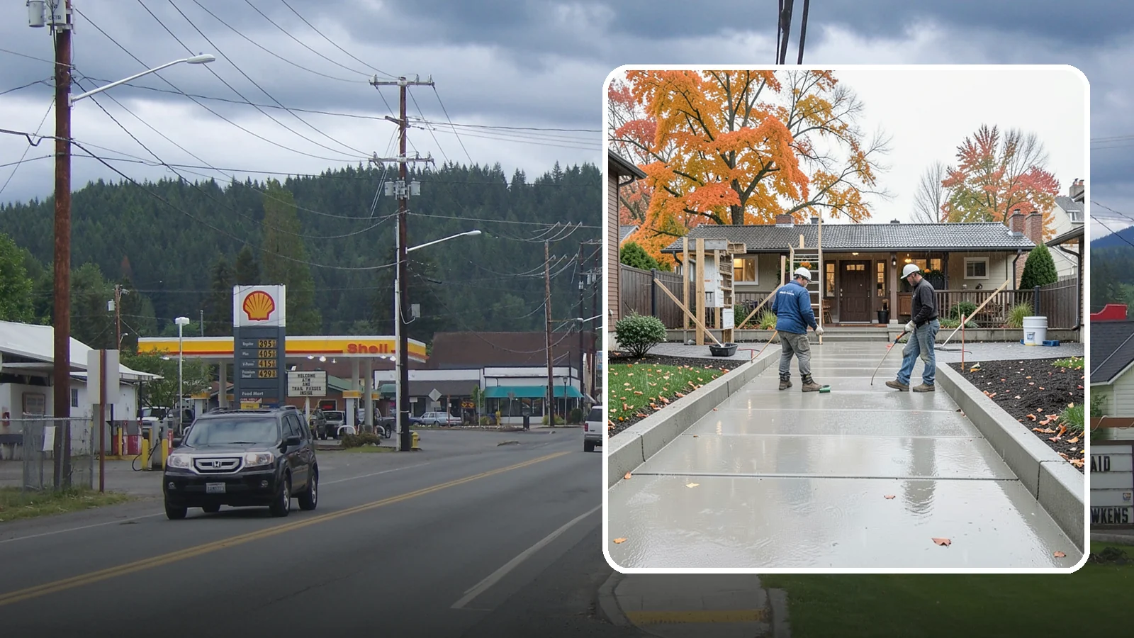 Walkway Construction in Granite Falls, Snohomish County, WA - Custom concrete walkways that guide guests to your door while draining cleanly through soggy PNW seasons.