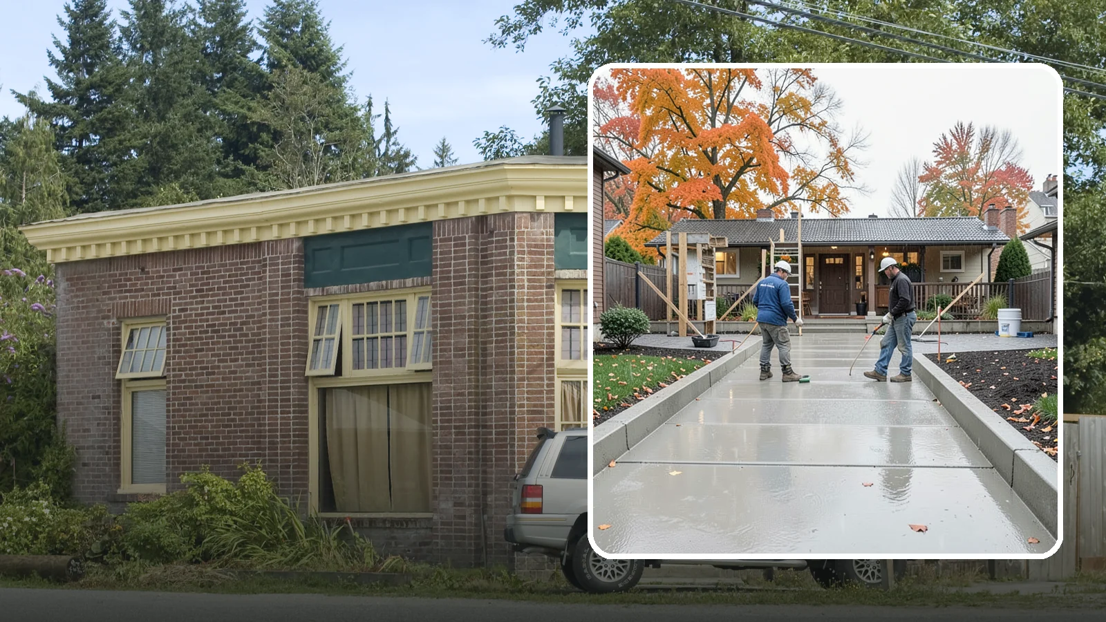 Walkway Construction in Hamilton, Skagit County, WA - Custom concrete walkways that guide guests to your door while draining cleanly through soggy PNW seasons.