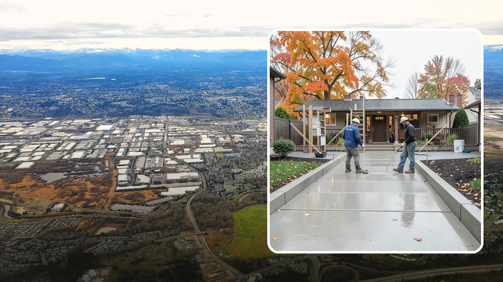 Walkway Construction in Kent, King County, WA - Custom concrete walkways that guide guests to your door while draining cleanly through soggy PNW seasons.