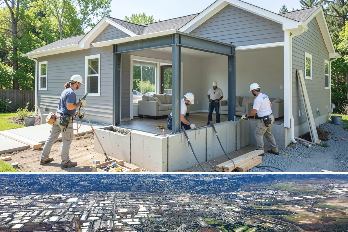 Walkway Construction in Kent, King County, WA - The dry summer window is ideal, giving the walkway a full, crack-free cure before winter rains.