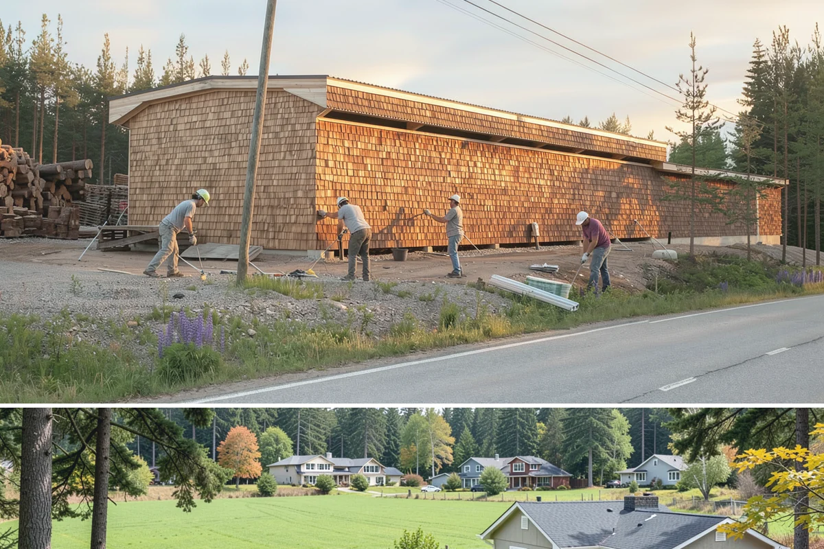 Walkway Construction in Lyman, Skagit County, WA - The dry summer window is ideal, giving the walkway a full, crack-free cure before winter rains.