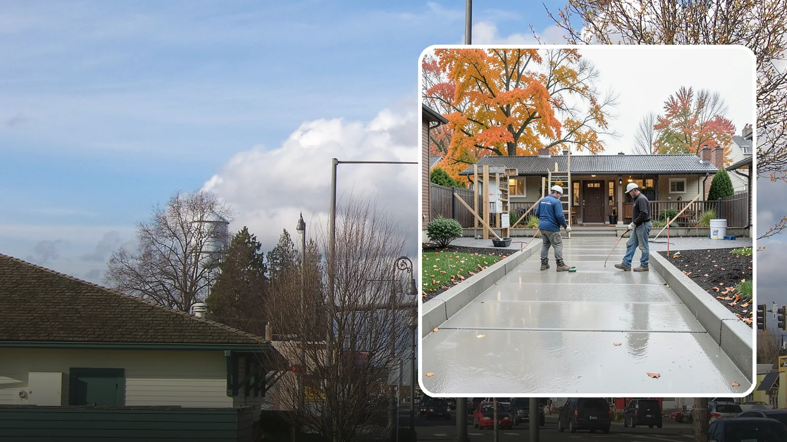 Walkway Construction in Marysville, Snohomish County, WA - Custom concrete walkways that guide guests to your door while draining cleanly through soggy PNW seasons.