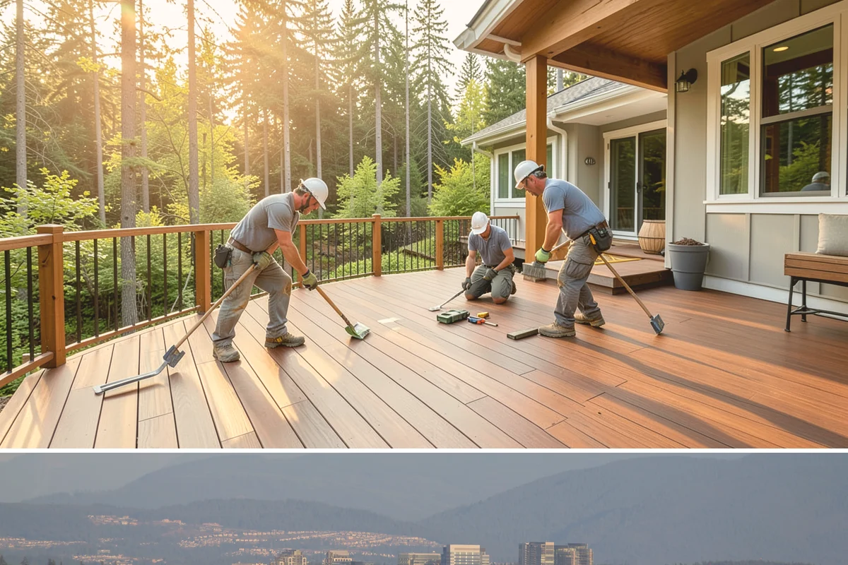 Walkway Construction in Medina, King County, WA - The dry summer window is ideal, giving the walkway a full, crack-free cure before winter rains.
