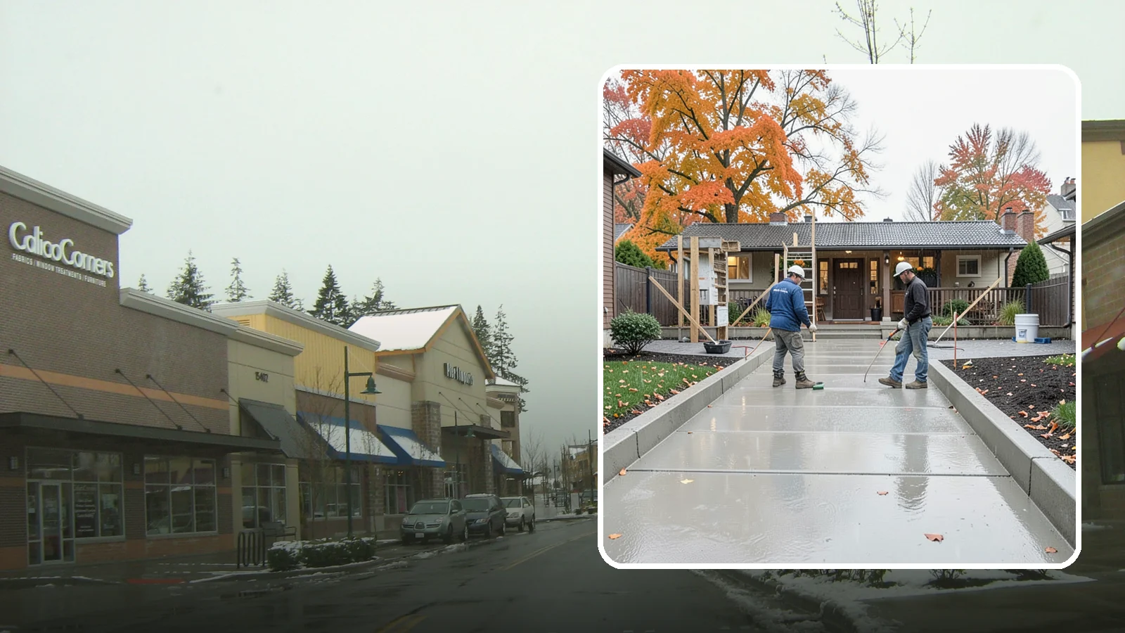 Walkway Construction in Mill Creek, Snohomish County, WA - Custom concrete walkways that guide guests to your door while draining cleanly through soggy PNW seasons.