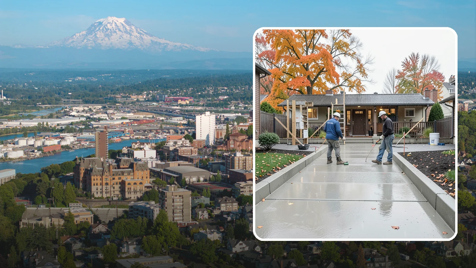 Walkway Construction in Tacoma, Pierce County, WA - Custom concrete walkways that guide guests to your door while draining cleanly through soggy PNW seasons.