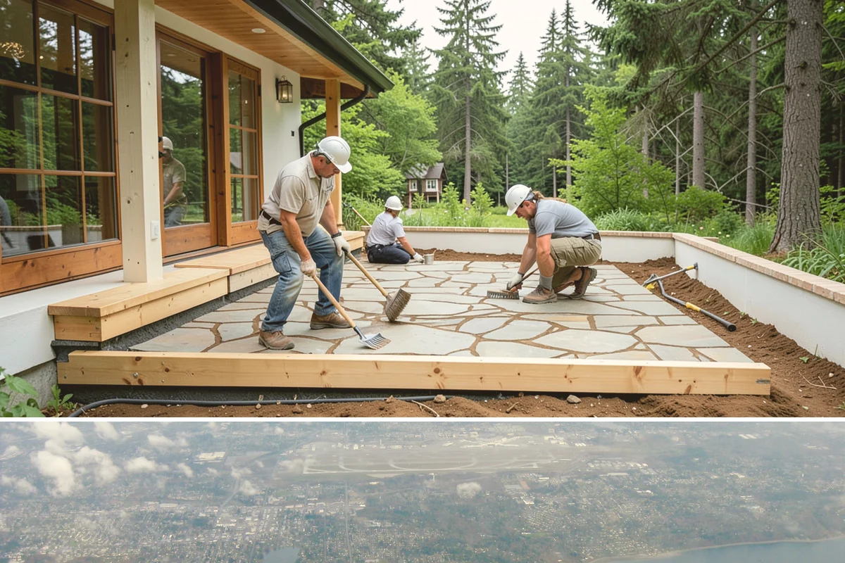 Walkway Repair in Burien, King County, WA - Repairs cure and set best in dry, mild weather, favoring the drier months of the year.