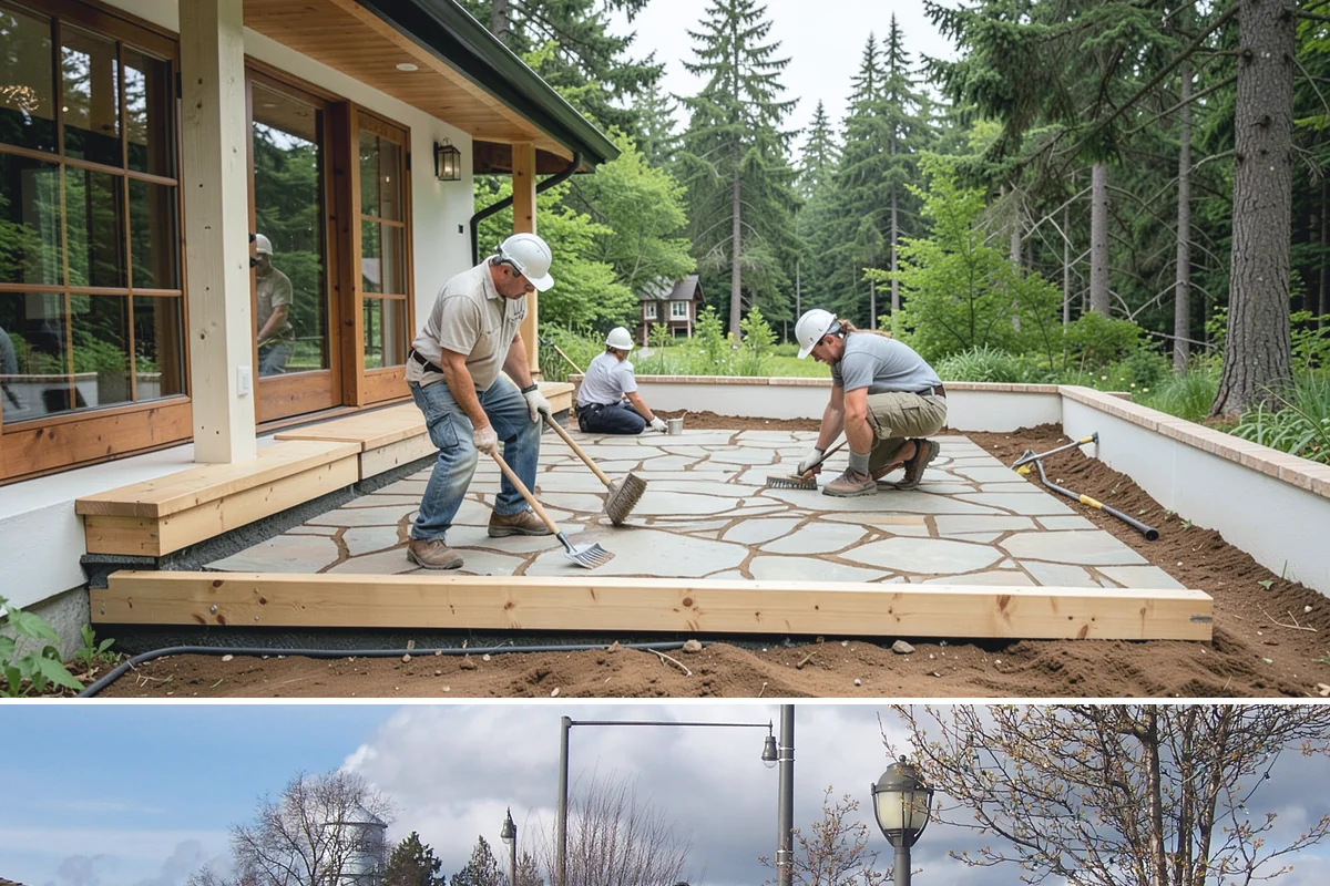 Walkway Repair in Marysville, Snohomish County, WA - Repairs cure and set best in dry, mild weather, favoring the drier months of the year.