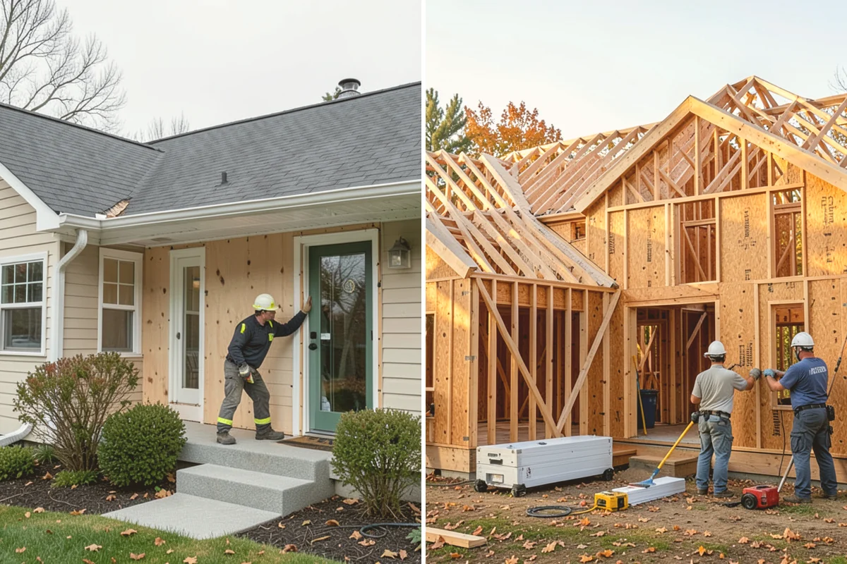 Wall Construction in Bothell, King County, WA - Lay out and frame the new wall