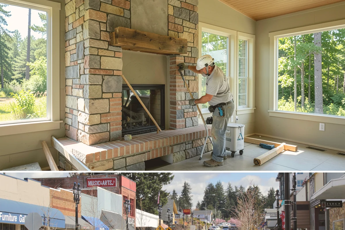 Wall Construction in Bothell, King County, WA - Building interior walls is indoor work that fits any season without weather constraints.