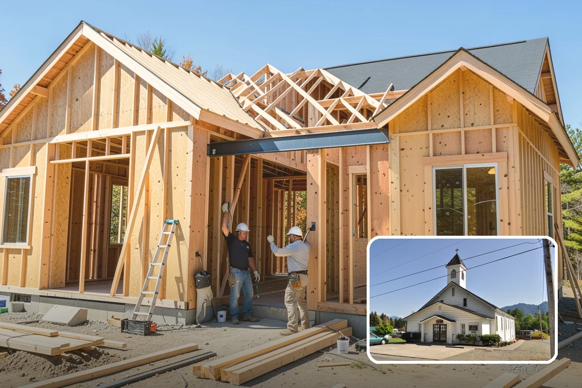 Wall Construction in Concrete, Skagit County, WA - Adds privacy and defined rooms