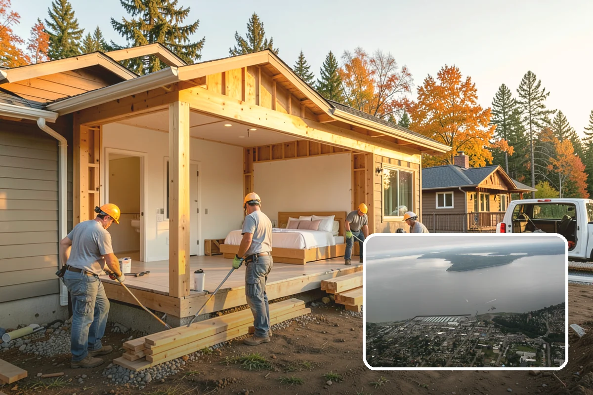 Wall Construction in Des Moines, King County, WA - Adds privacy and defined rooms