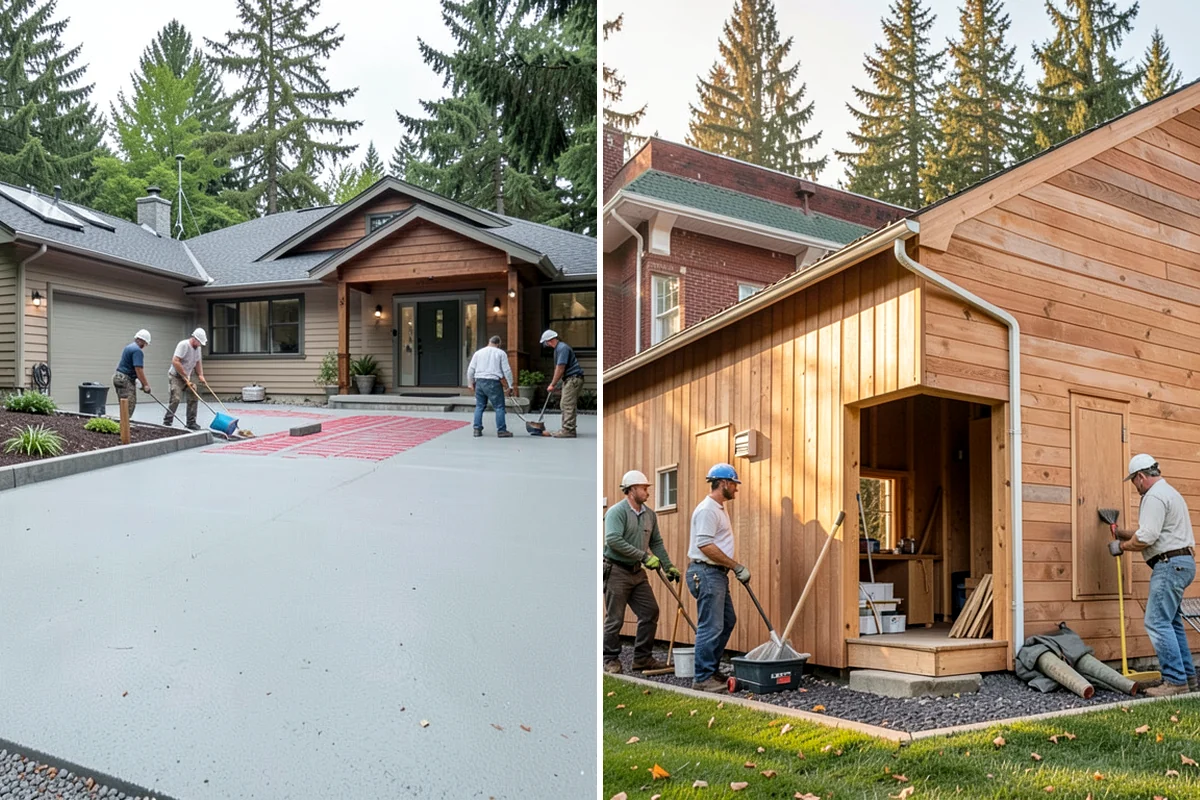 Wall Construction in DuPont, Pierce County, WA - Lay out and frame the new wall