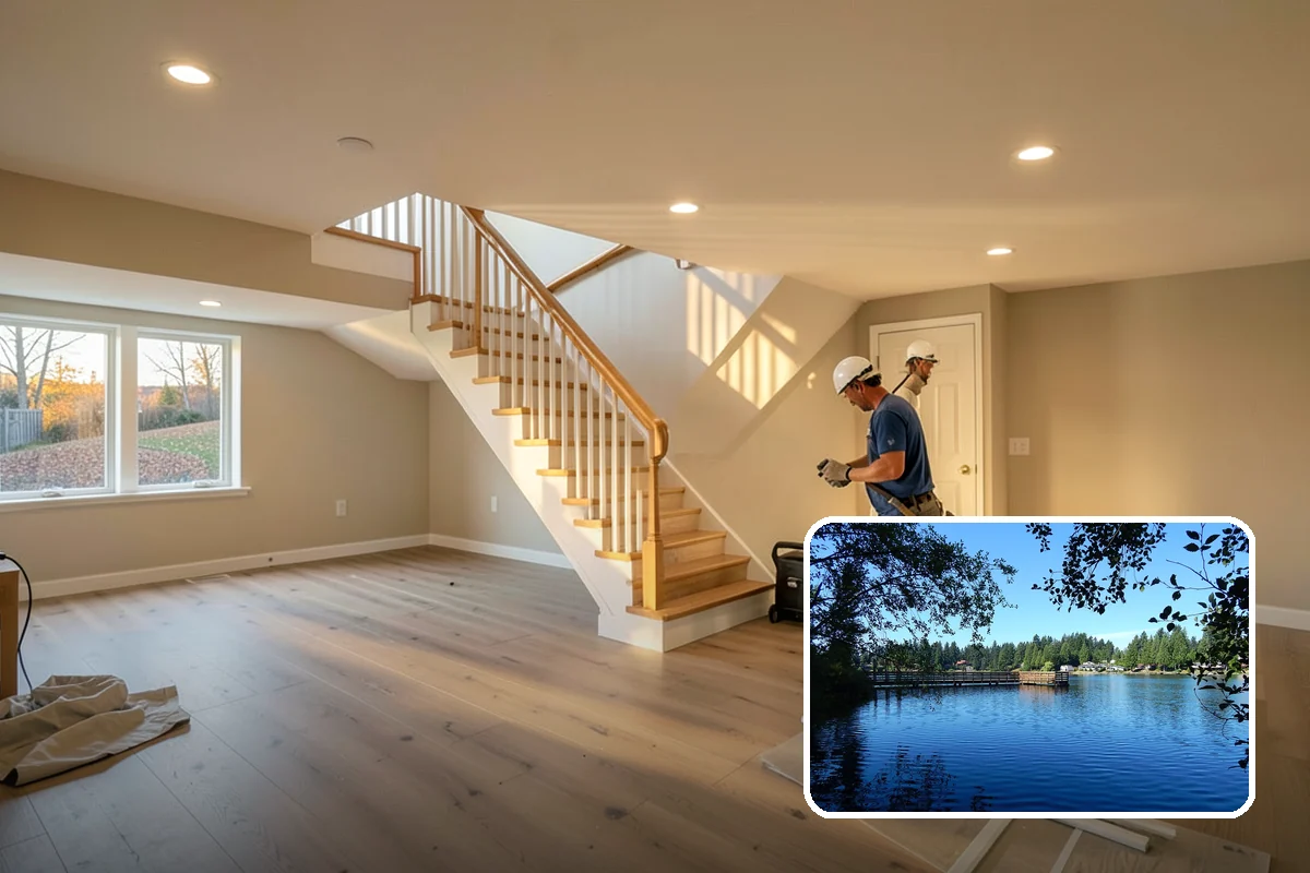 Wall Construction in Federal Way, King County, WA - Adds privacy and defined rooms