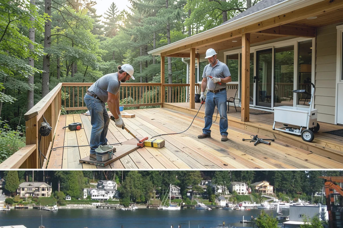 Wall Construction in Gig Harbor, Pierce County, WA - Building interior walls is indoor work that fits any season without weather constraints.