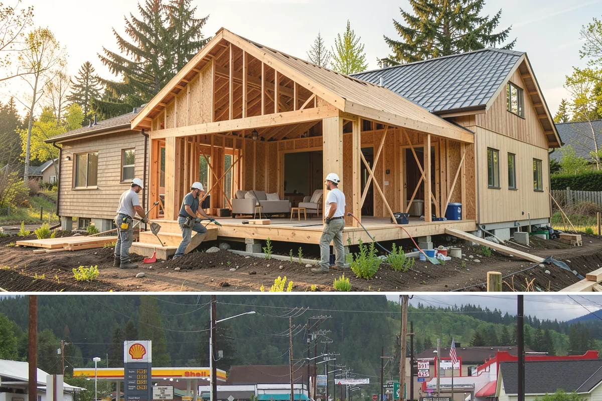 Wall Construction in Granite Falls, Snohomish County, WA - Building interior walls is indoor work that fits any season without weather constraints.