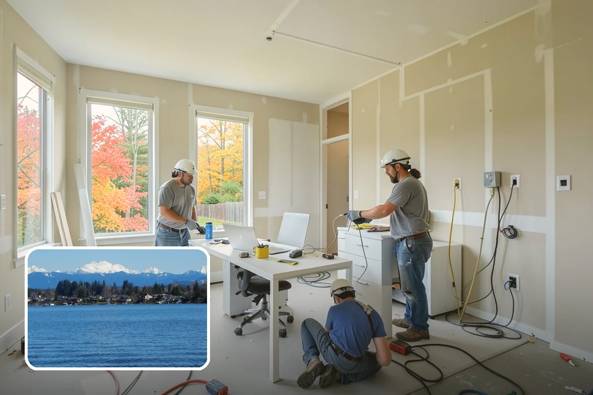 Wall Construction in Lake Stevens, Snohomish County, WA - Adds privacy and defined rooms