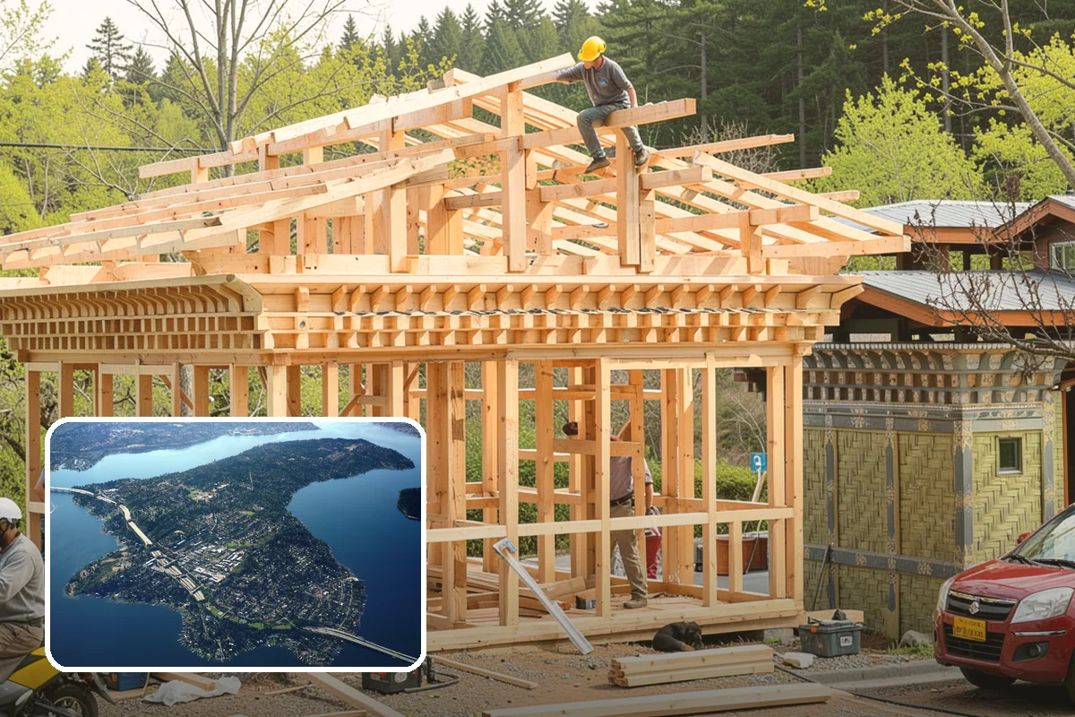 Wall Construction in Mercer Island, King County, WA - Adds privacy and defined rooms