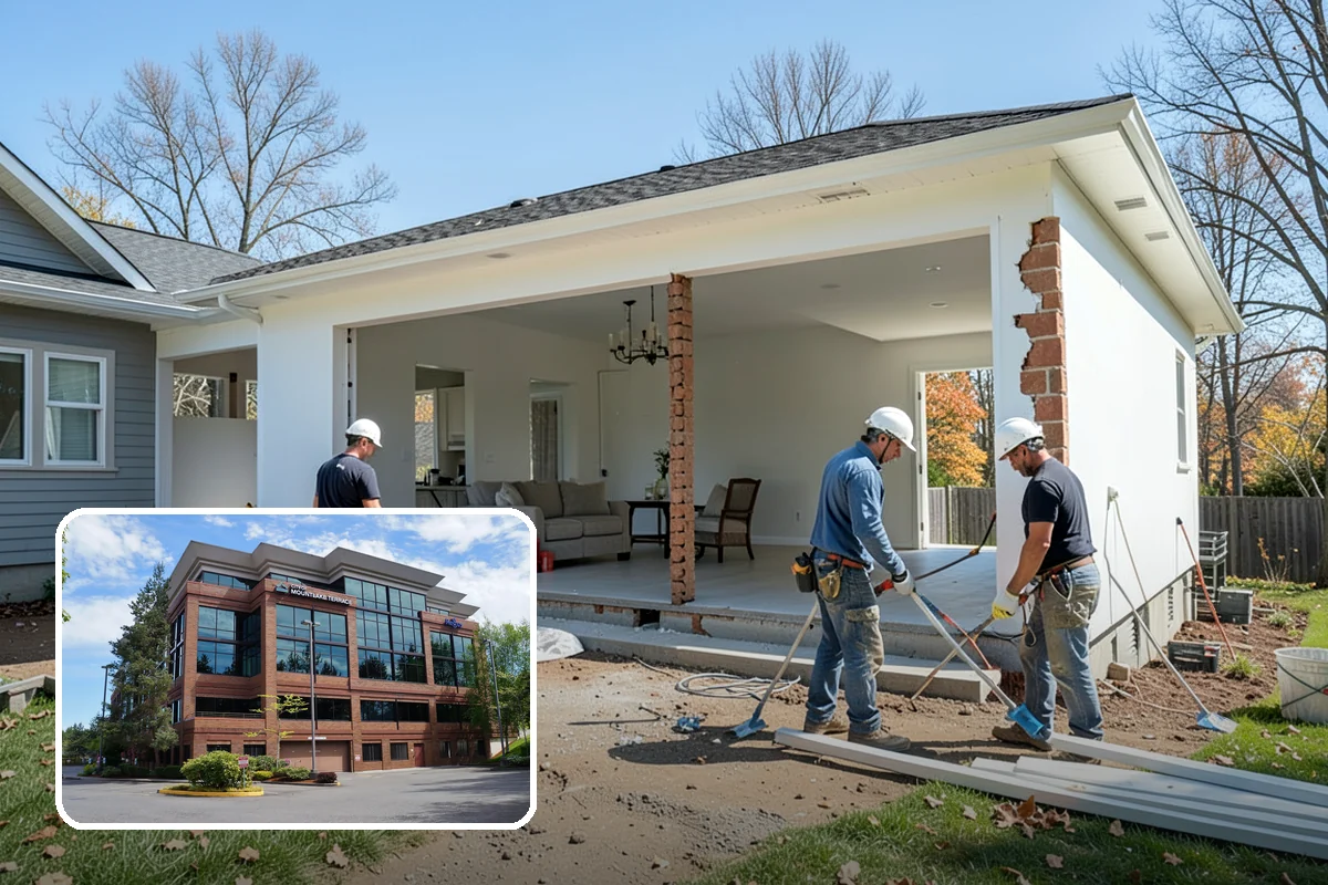 Wall Construction in Mountlake Terrace, Snohomish County, WA - Adds privacy and defined rooms