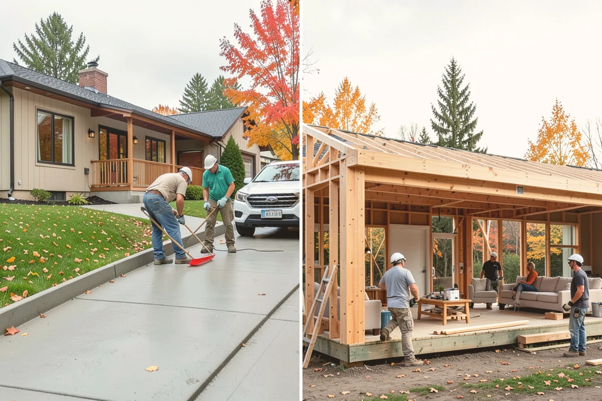 Wall Construction in Newcastle, King County, WA - Lay out and frame the new wall