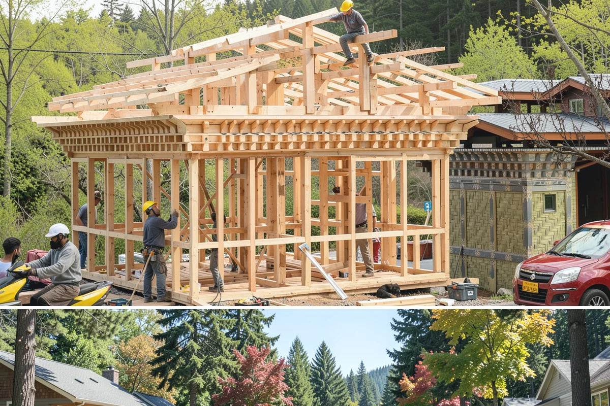 Wall Construction in Orting, Pierce County, WA - Building interior walls is indoor work that fits any season without weather constraints.